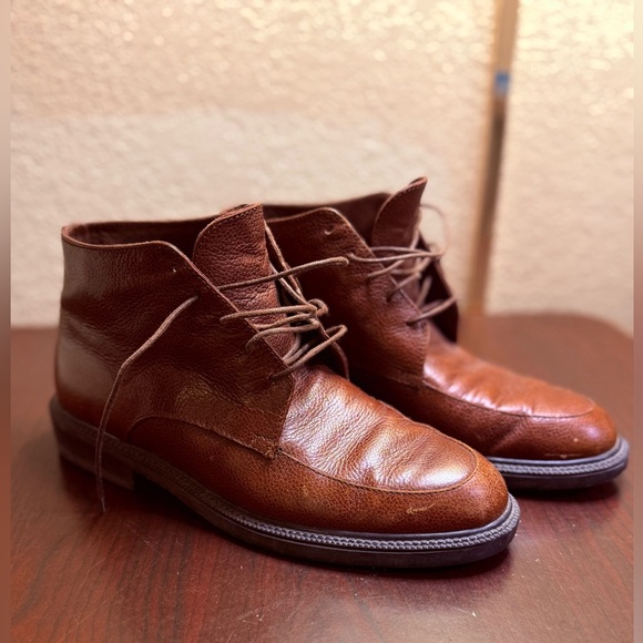 Brown Chukka Boots with Rich Leather Finish - Picture 16 of 16